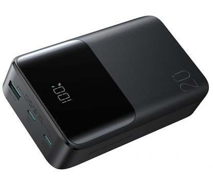 Baterie Externa Joyroom JR-QP192, 20000mAh, 22.5W, QC + PD, 1 x USB-A - 2 x USB-C, Neagra
