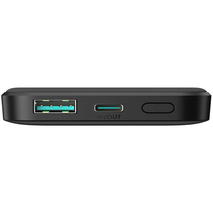 Baterie Externa Joyroom JR-W020 MagSafe, 5000mAh, 20W, QC + PD + FQI, 1 x QI - 1 x USB-A - 1 x USB-C, Neagra