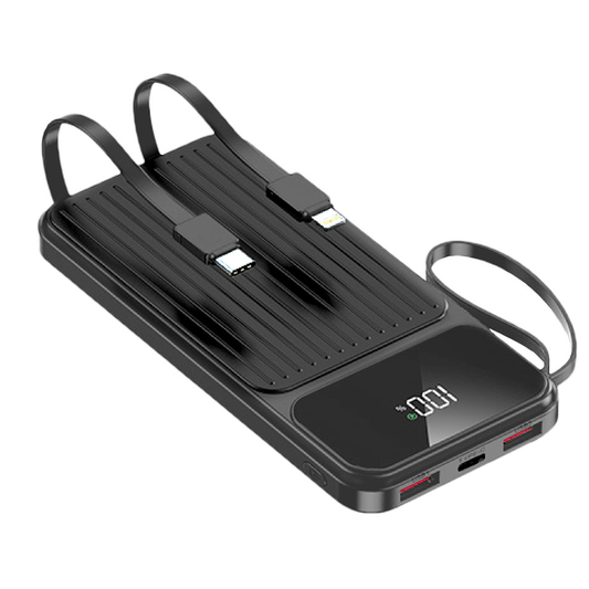 Baterie Externa MaXlife MXPB-06, 10000mAh, 22.5W, QC + PD, 1 x Lightning - 2 x USB-A - 2 x USB-C, Neagra