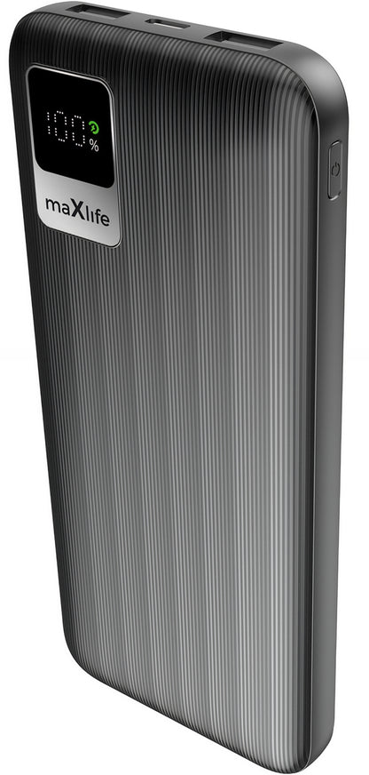 Baterie Externa MaXlife MXPB-07, 10000mAh, 10W, 2 x USB-A, Neagra
