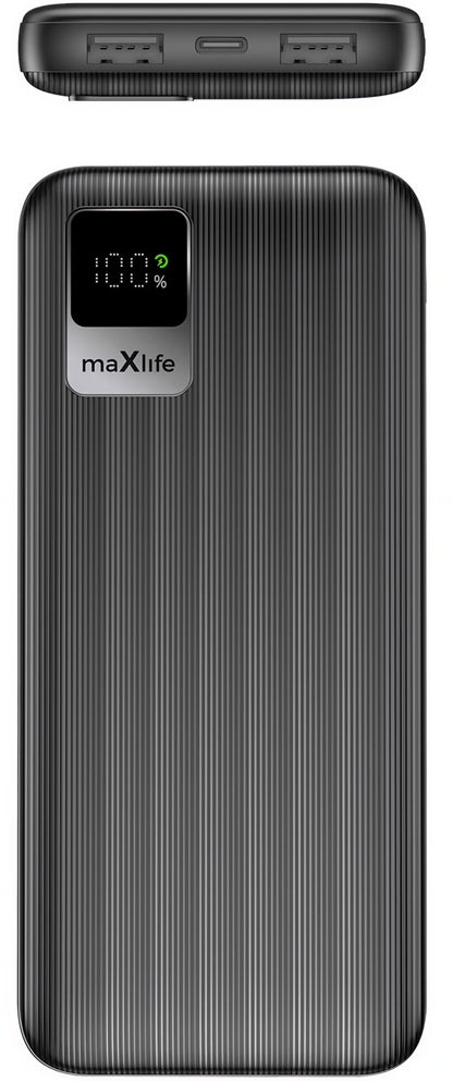 Baterie Externa MaXlife MXPB-07, 10000mAh, 10W, 2 x USB-A, Neagra