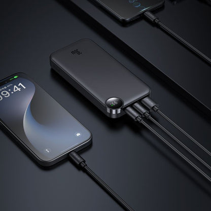 Baterie Externa McDodo MC-3850 Display, 10000mAh, 30W, QC + PD, 1 x USB-A - 2 x USB-C, Neagra