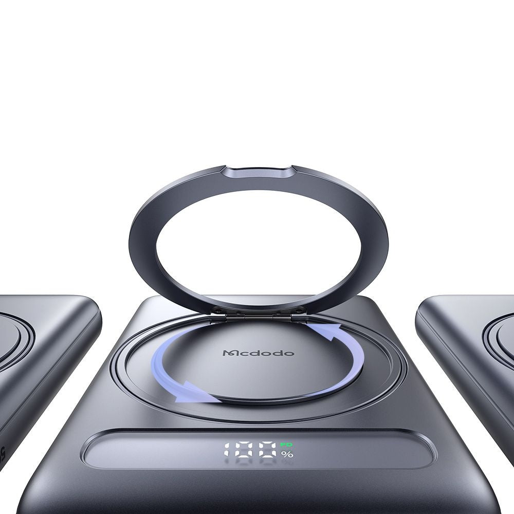 Baterie Externa Wireless McDodo MC-8361 Meta, 5000mAh, 20W, PD + FQI, 1 x QI - 1 x USB-C, Gri