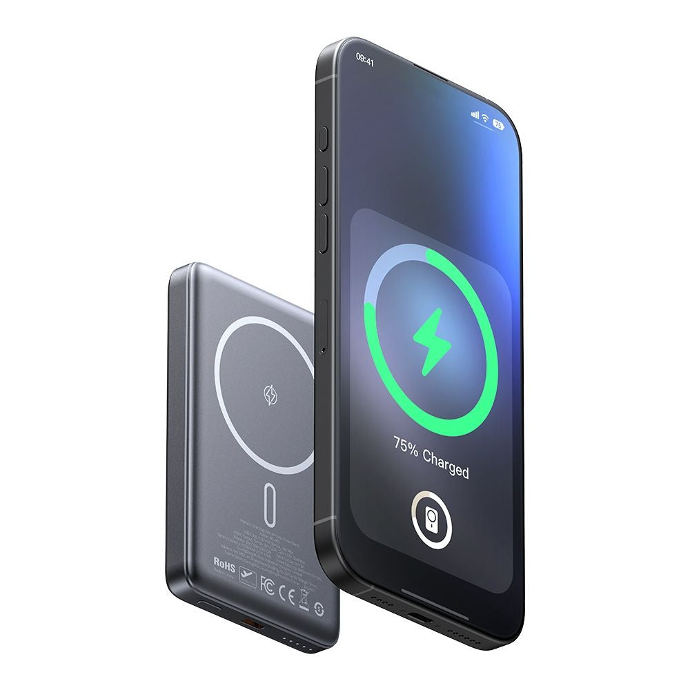 Baterie Externa Wireless McDodo MC-4651 Meta, 10000mAh, 20W, PD + FQI, 1 x QI - 1 x USB-C, Neagra