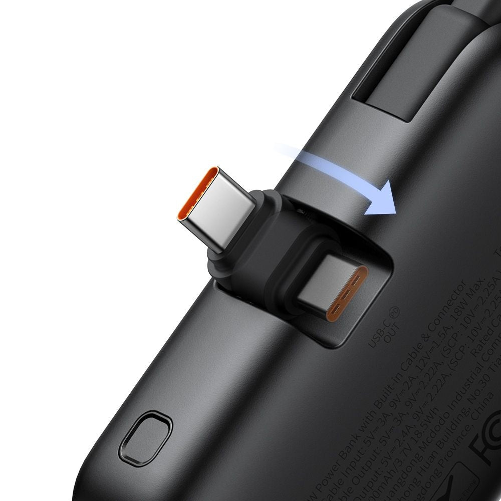 Baterie Externa McDodo MC-7760 Freekit, 5000mAh, 22.5W, PD, 3 x USB-C, Neagra