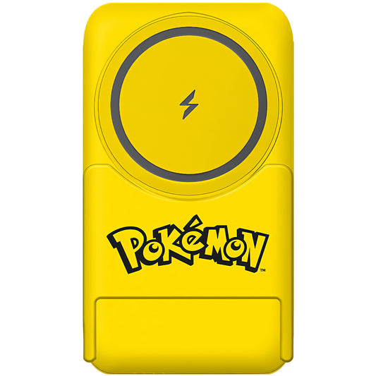 Baterie Externa Wireless OTL Pokemon Pikatchu, 5000mAh, 20W, PD + FQI, 1 x QI - 1 x USB-C, Galbena PK1191