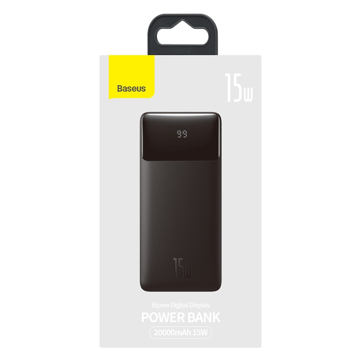 Baterie Externa Baseus Bipow, 20000mAh, 15W, 1 x USB-C - 2 x USB-A, Neagra PPBD050101