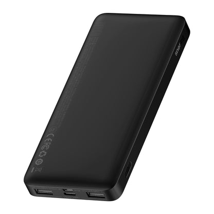 Baterie Externa Baseus Bipow, 10000mAh, 15W, 1 x USB-C - 2 x USB-A, Neagra PPBD050001