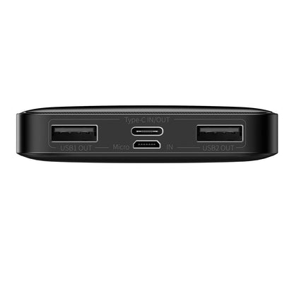 Baterie Externa Baseus Bipow, 10000mAh, 15W, 1 x USB-C - 2 x USB-A, Neagra PPBD050001