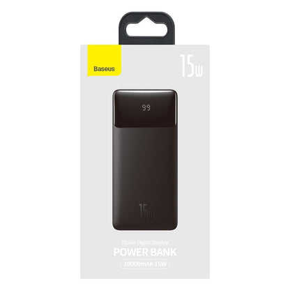 Baterie Externa Baseus Bipow, 10000mAh, 15W, 1 x USB-C - 2 x USB-A, Neagra PPBD050001