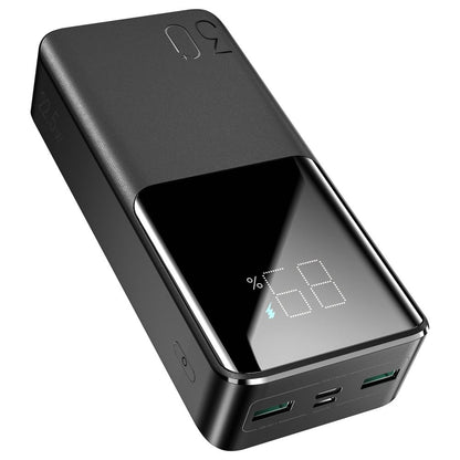 Baterie Externa Joyroom JR-QP193, 30000mAh, 22.5W, QC + PD, 1 x USB-C - 2 x USB-A, Neagra