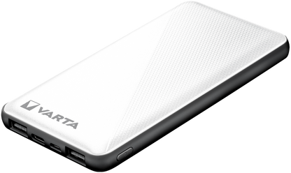 Baterie Externa Varta Energy, 10000mAh, 15W, 2 x USB-A - 1 x USB-C, Alba