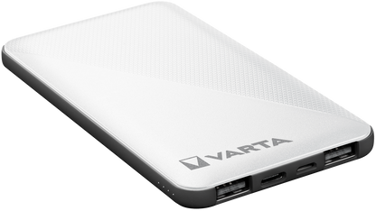 Baterie Externa Varta Energy, 5000mAh, 15W, 2 x USB-A - 1 x USB-C, Alba