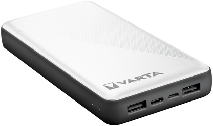 Varta Energy External Battery, 20000mAh, 15W, 2 x USB-A - 1 x USB-C, White