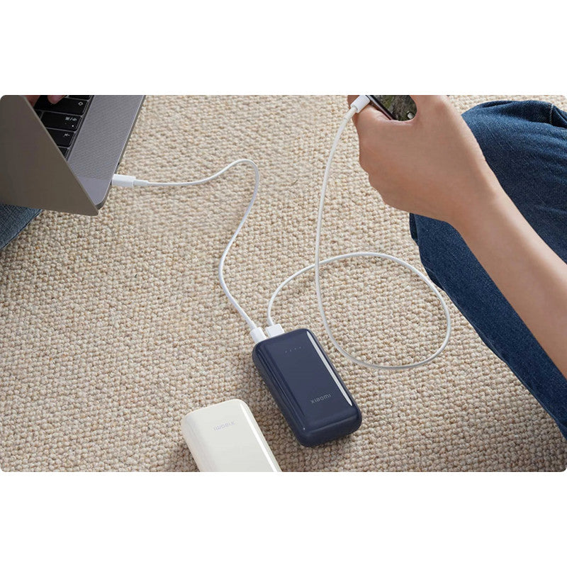 Baterie Externa Xiaomi Pocket Edition Pro, 10000mAh, 33W, QC + PD, 1 x USB-A - 1 x USB-C, Bleumarin BHR5785GL