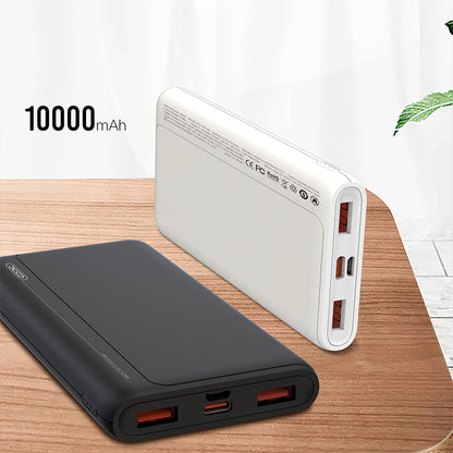 Baterie Externa XO Design PR127, 20000mAh, 22.5W, QC + PD, 1 x USB-C - 2 x USB-A, Neagra