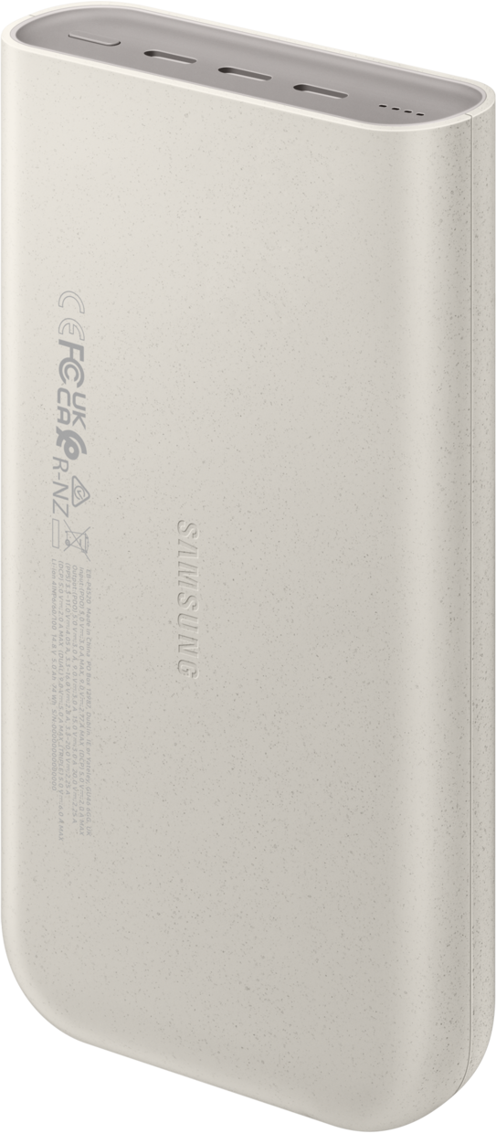 Baterie Externa Samsung, 20000mAh, 45W, PD, 3 x USB-C, Bej EB-P4520XUEGEU