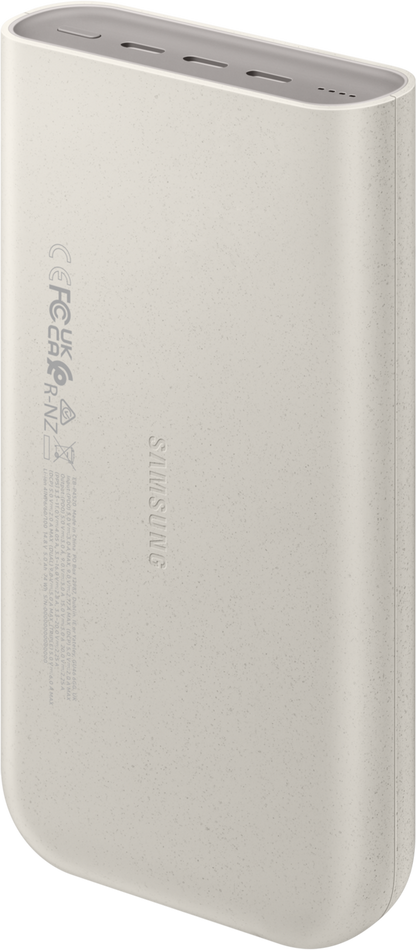 Baterie Externa Samsung, 20000mAh, 45W, PD, 3 x USB-C, Bej EB-P4520XUEGEU