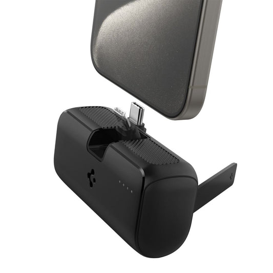 Baterie Externa Spigen, 5000mAh, 22.5W, PD, 1 x USB-C, Neagra