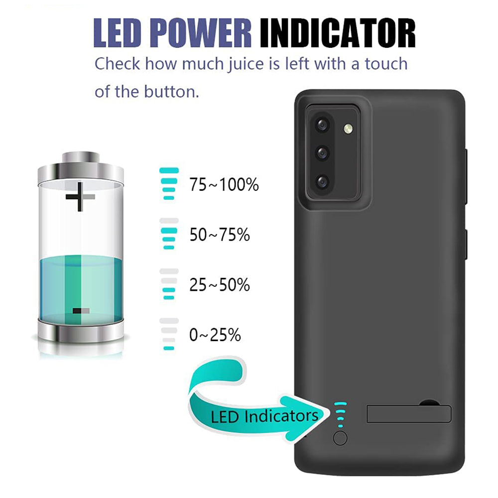 Baterie Externa Tip Husa Techsuit Power Pro Battery pentru Samsung Galaxy Note 10 5G N971 / Note10 N970, 5000mAh, Neagra