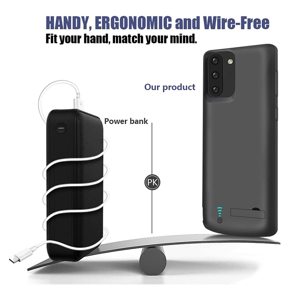 Baterie Externa Tip Husa Techsuit Power Pro Battery pentru Samsung Galaxy Note 10 5G N971 / Note10 N970, 5000mAh, Neagra