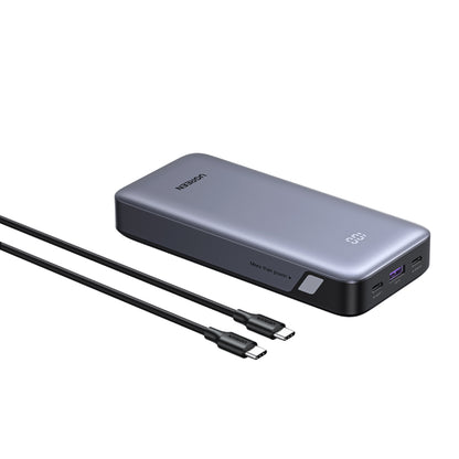 Baterie Externa UGREEN Nexode PB532 (55989B), 20000mAh, 30W, QC + PD, 1 x USB-A - 2 x USB-C, Gri
