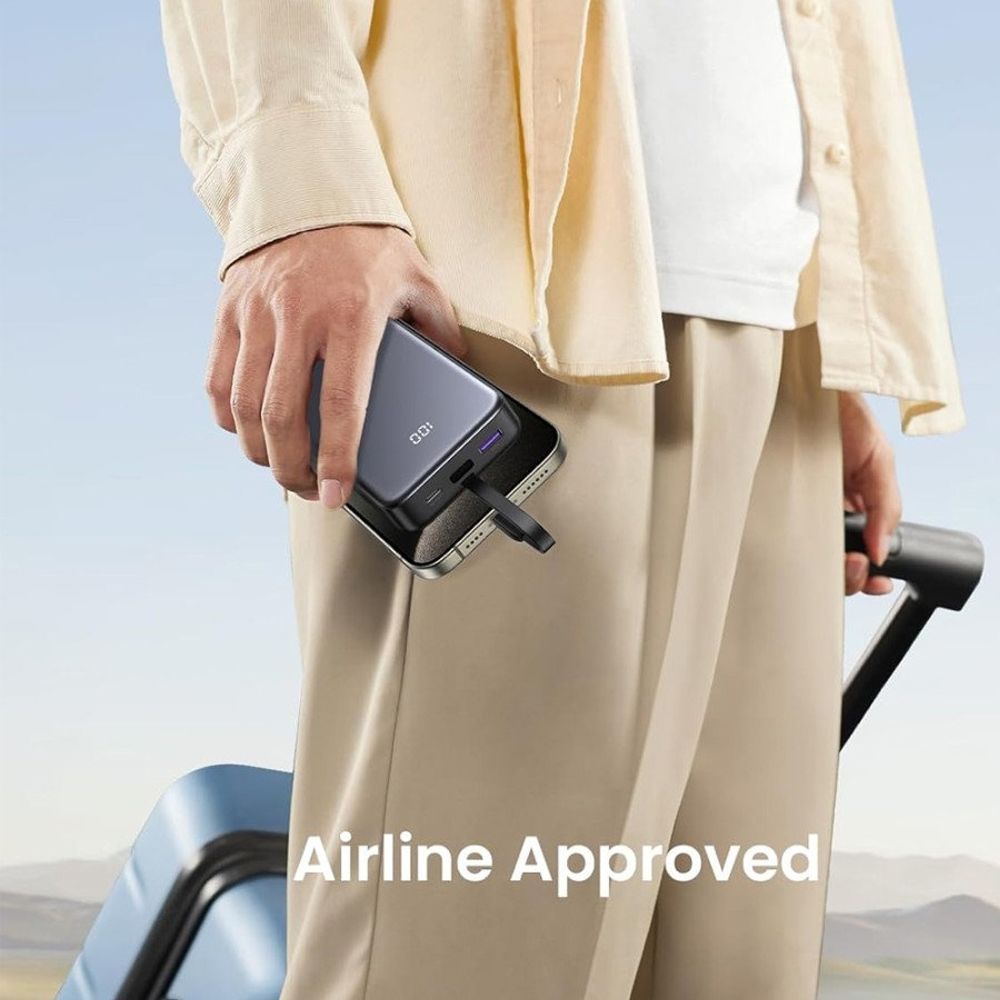 Baterie Externa UGREEN PB505, 20000mAh, 22.5W, QC + PD, 1 x USB-A - 2 x USB-C, Gri