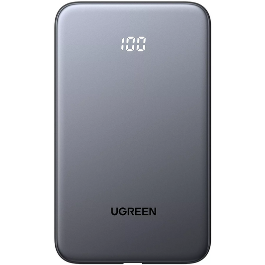 Baterie Externa UGREEN PB526 (75161B), 10000mAh, 20W, QC + PD, 1 x USB-A - 2 x USB-C, Gri