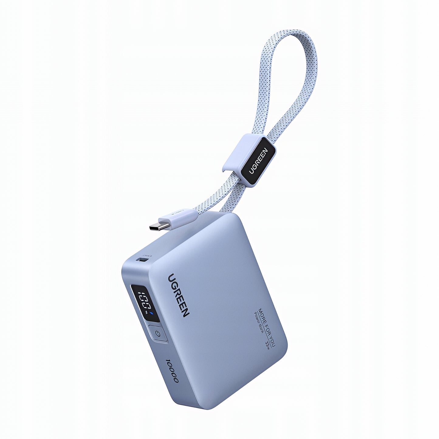 Baterie Externa UGREEN PB584 (75173B), 10000mAh, 33W, QC + PD, 1 x USB-A - 2 x USB-C, Bleu