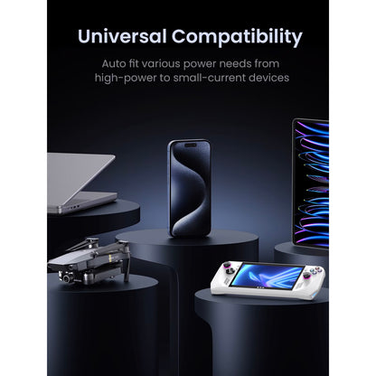 Baterie Externa UGREEN PB770, 48000mAh, 300W, QC + PD, 2 x USB-A - 3 x USB-C, Gri