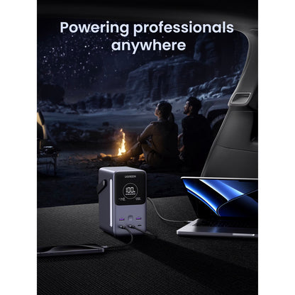 Baterie Externa UGREEN PB770, 48000mAh, 300W, QC + PD, 2 x USB-A - 3 x USB-C, Gri