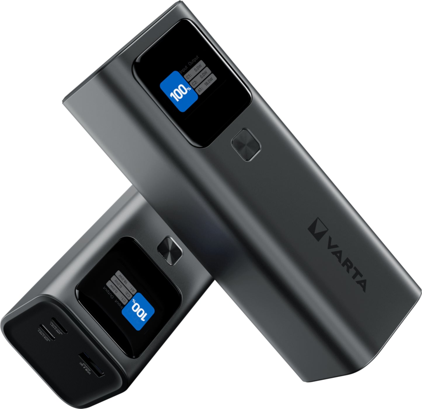 Baterie Externa Varta High Speed, 27000mAh, 140W, QC + PD, 1 x USB-A - 2 x USB-C, Neagra