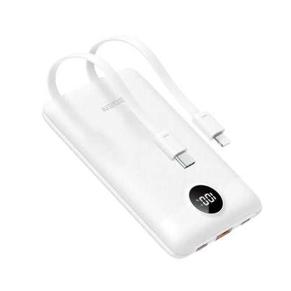 Baterie Externa Veger C11C, 10000mAh, 22.5W, QC + PD, 1 x Lightning - 1 x USB-A - 2 x USB-C, Alba