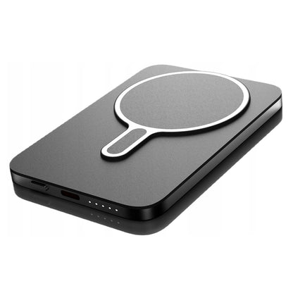 Baterie Externa Wireless 3MK MagSnap Go, 5000mAh, 20W, PD + FQI, 1 x QI - 1 x USB-C, Gri