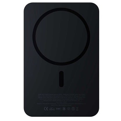 Baterie Externa Wireless 3MK MagSynergy Ni+, 5000mAh, 22.5W, PD + FQI, 1 x QI - 1 x USB-C, Neagra