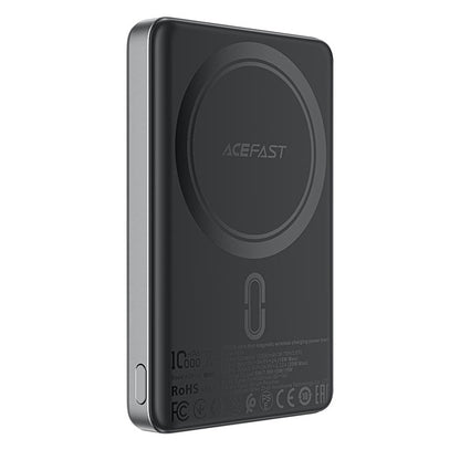 Baterie Externa Wireless Acefast M12, 10000mAh, 20W, PD + FQI, 1 x QI - 1 x USB-C, Neagra