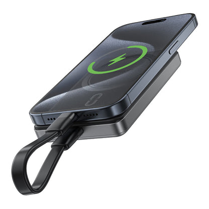 Baterie Externa Wireless Acefast M12, 10000mAh, 20W, PD + FQI, 1 x QI - 1 x USB-C, Neagra