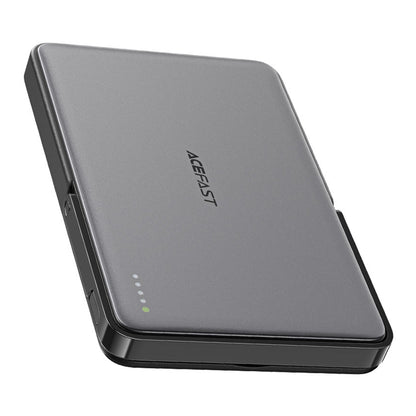 Baterie Externa Wireless Acefast M16, 5000mAh, 18W, PD + FQI, 1 x QI - 1 x USB-C, Neagra