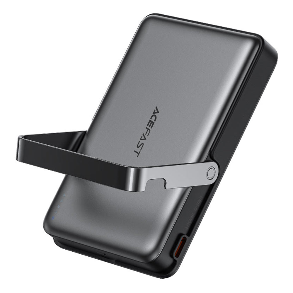 Baterie Externa Wireless Acefast M17, 10000mAh, 22.5W, PD + FQI, 1 x QI - 1 x USB-C, Neagra