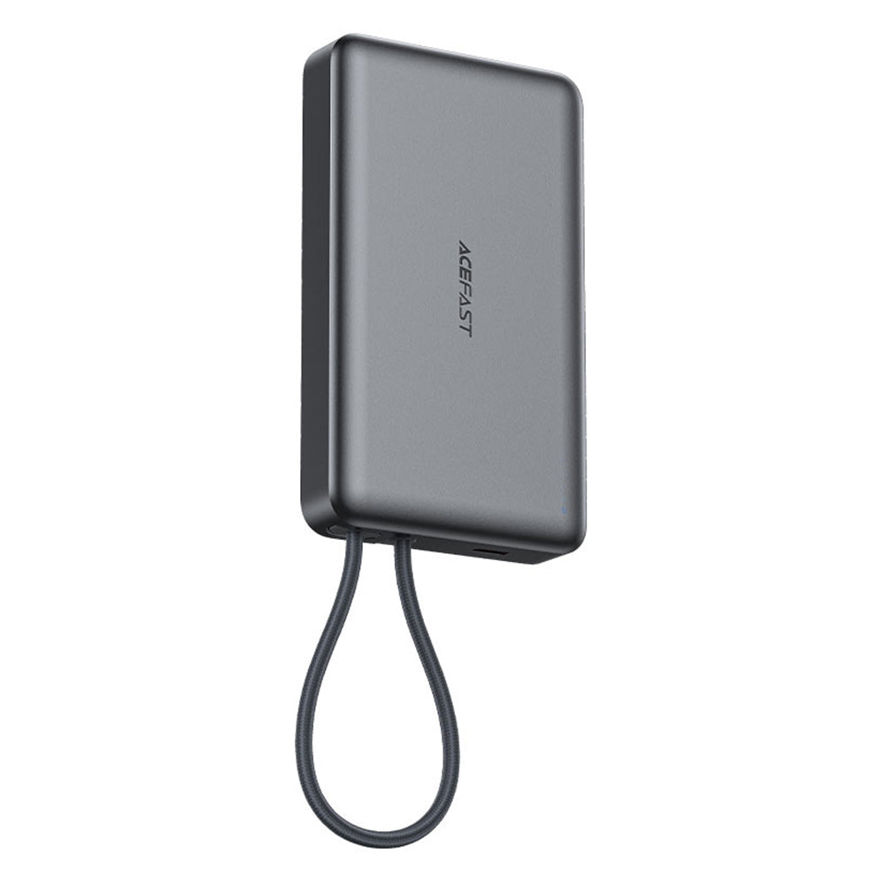 Baterie Externa Wireless Acefast M18, 10000mAh, 22.5W, PD + FQI, 1 x QI - 2 x USB-C, Neagra