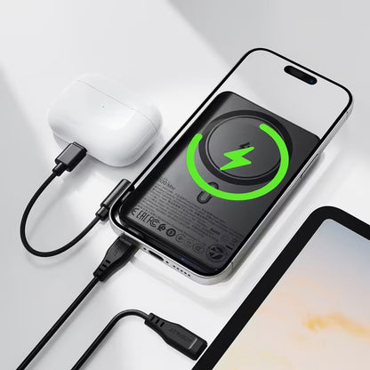 Baterie Externa Wireless Acefast M30, 5000mAh, 20W, PD + FQI, 1 x QI - 2 x USB-C, Neagra