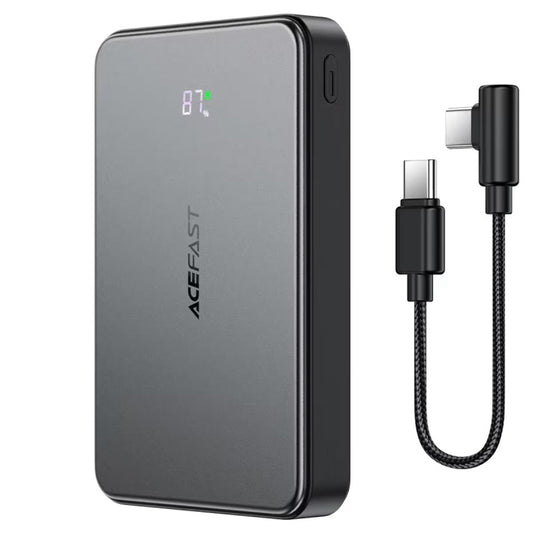 Baterie Externa Wireless Acefast M31, 10000mAh, 22.5W, QC + PD + FQI, 1 x QI - 1 x USB-A - 2 x USB-C, Neagra