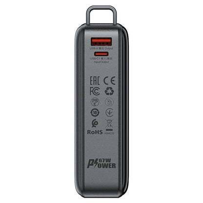 Baterie Externa  Acefast M4, 20000mAh, 67W, PD, 1 x USB-A - 2 x USB-C, Neagra