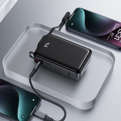 Baterie Externa  Acefast M4, 20000mAh, 67W, PD, 1 x USB-A - 2 x USB-C, Neagra