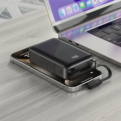 Baterie Externa  Acefast M4, 20000mAh, 67W, PD, 1 x USB-A - 2 x USB-C, Neagra