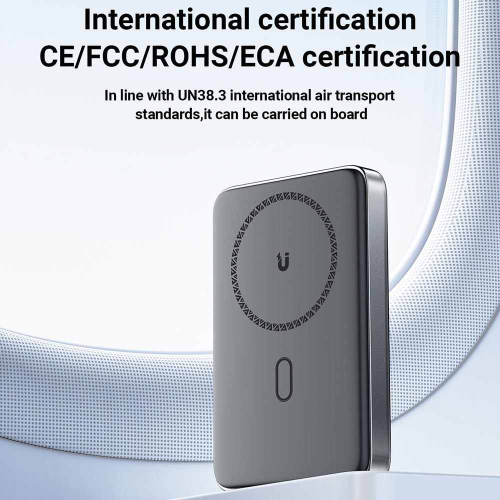 Baterie Externa Wireless Acefast M6, 10000mAh, 20W, PD + FQI, 1 x QI - 1 x USB-C, Neagra