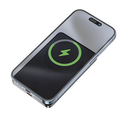 Baterie Externa Wireless Acefast M8, 5000mAh, 18W, PD + FQI, 1 x QI - 1 x USB-C, Neagra