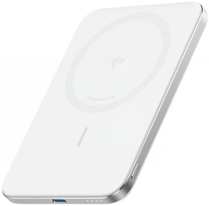 Baterie Externa Wireless Anker Nano, 5000mAh, 20W, PD + FQI, 1 x QI - 1 x USB-C, Alba A1665H21