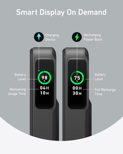 Baterie Externa Wireless Anker MagGo, 10000mAh, 27W, PD + FQI, 1 x QI - 1 x USB-C, Neagra A1654011
