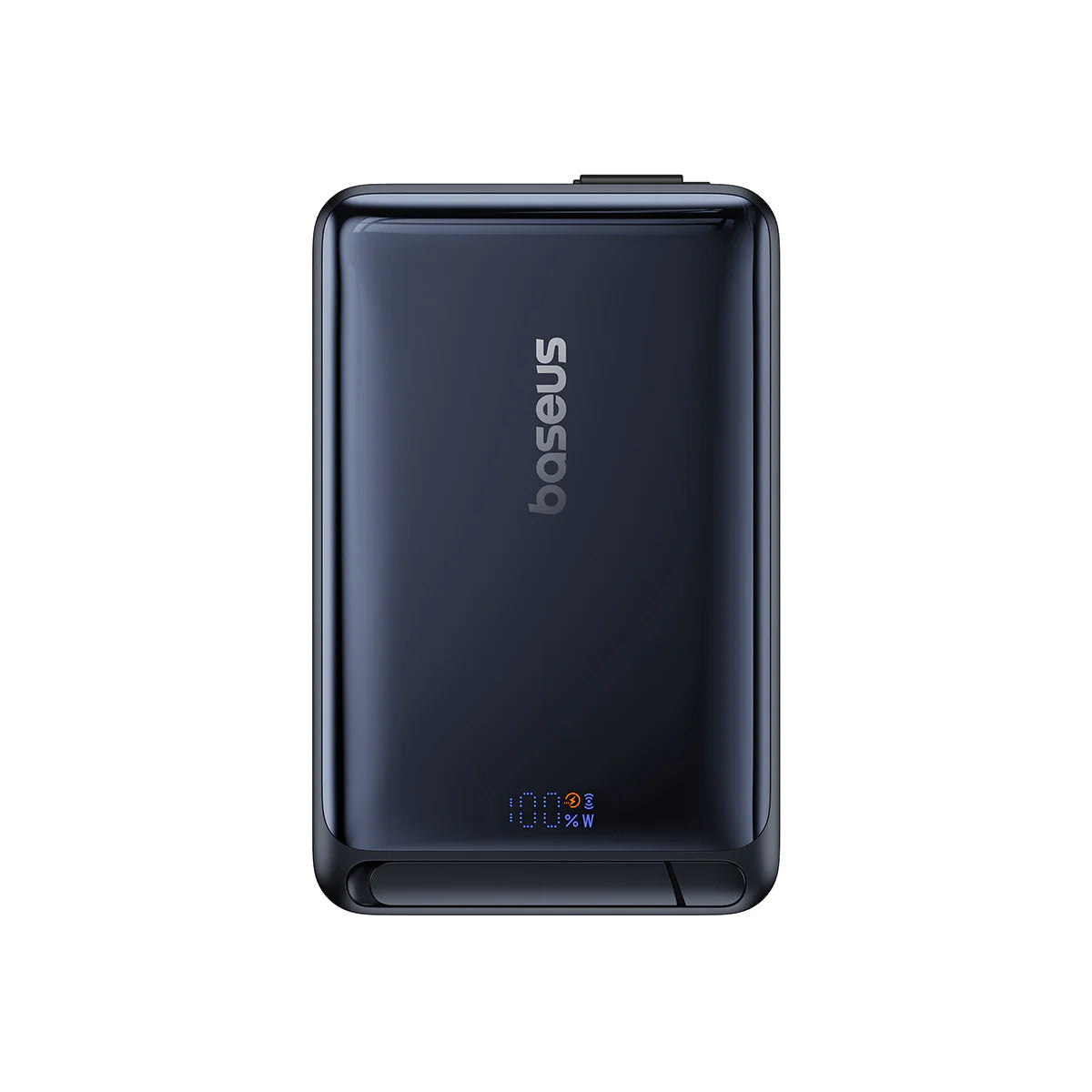 Baterie Externa Wireless Baseus Nomos, 10000mAh, 45W, PD + FQI, 1 x QI - 2 x USB-C, Neagra P10078800123-00